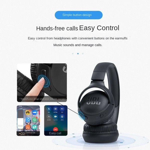 Tai Nghe Trùm Đầu JBL 510BT Kết Nối Bluetooth Âm Thanh Hay Và Phụ Kiện