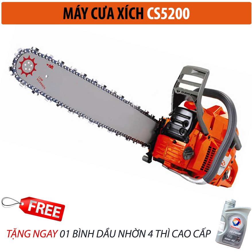Máy Cưa Xích CS5200 (Cam)