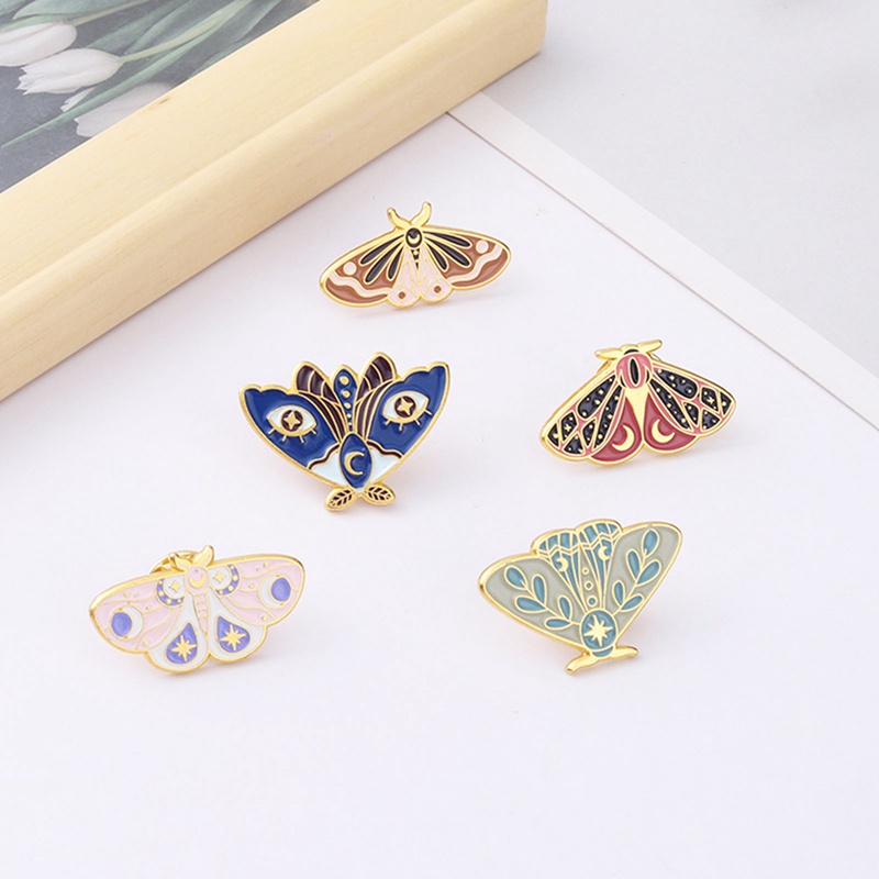 Ghim cài áo hình bướm tráng men dễ thương