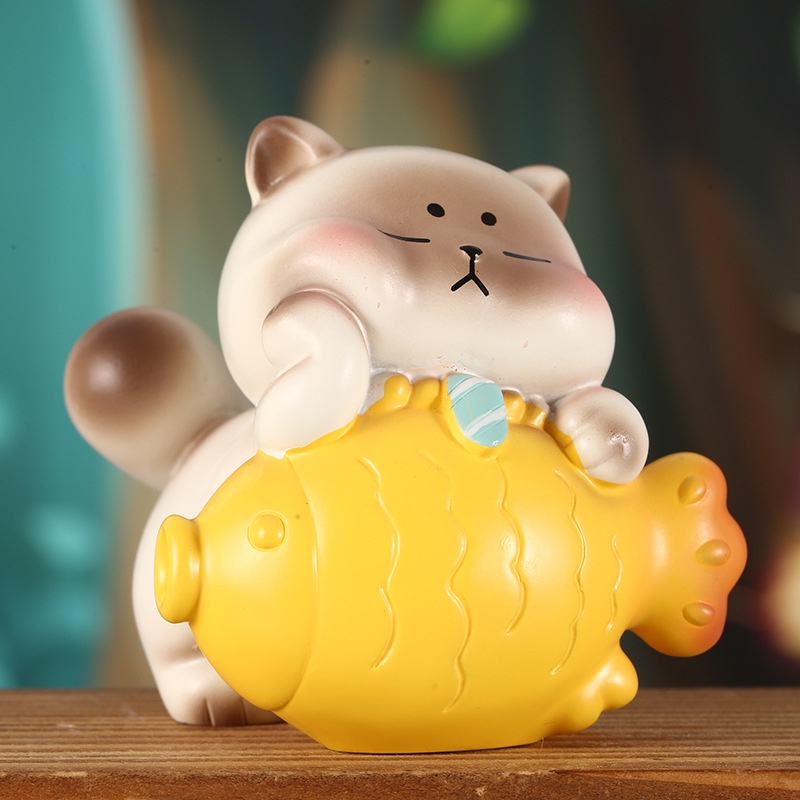 Mô hình Blind Box Mèo nhân viên văn phòng Ráp nhiều kiểu dáng, biểu cảm làm mô hình trang trí,quà tặng,đặt bàn làm việc