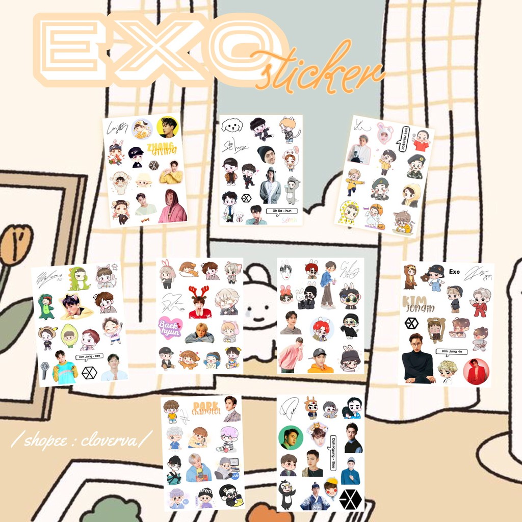 Sticker nhóm nhạc EXO Hàn Quốc