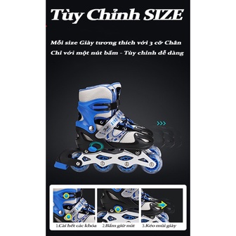 Giày Patin Trẻ Em Cao Cấp Giá Tốt - Combo đầy đủ phụ kiện - Giày trượt trẻ em