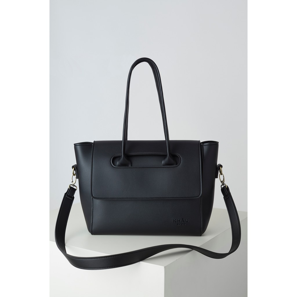 Túi tote da KHÂU BY CQ đeo chéo Acacia đựng vừa A4, Laptop