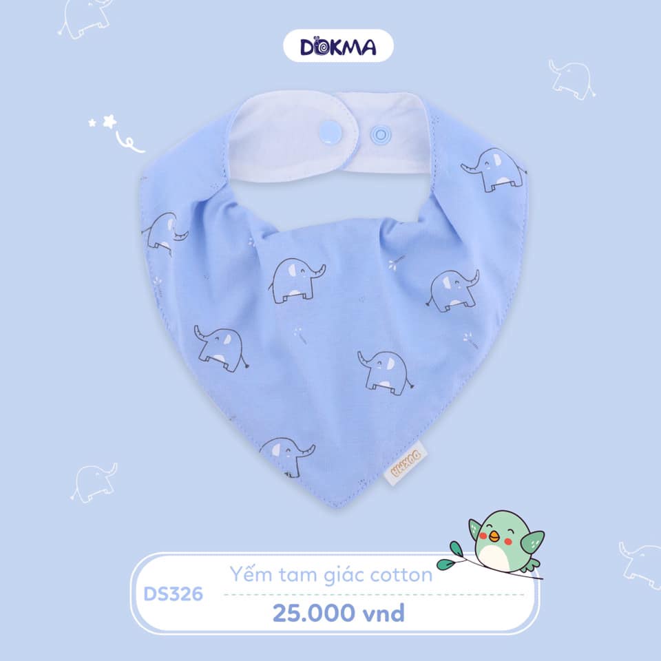 Yếm tam giác cotton Dokma DS326
