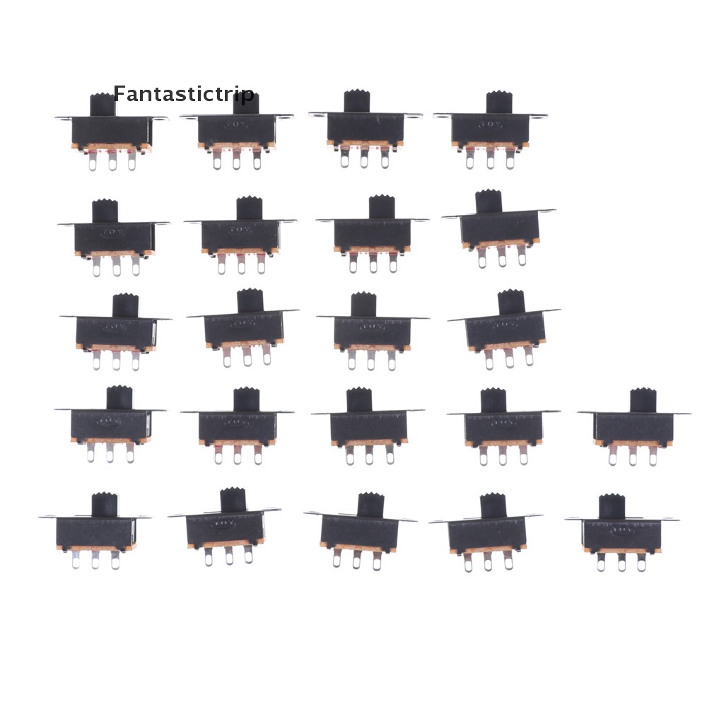 Set 20 Công Tắc Trượt Mini SPDT Màu Đen 5V 0.3A SS12F32