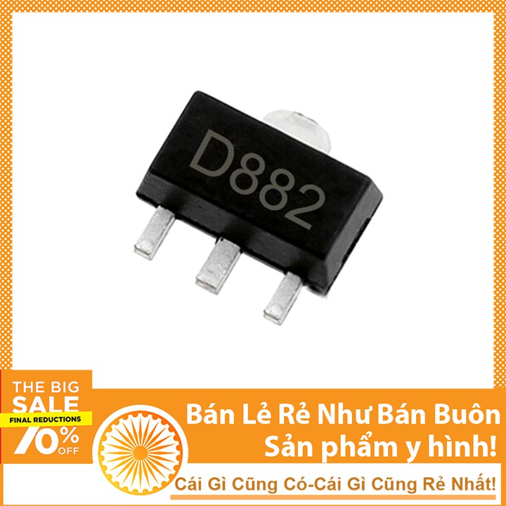 Linh Kiện Transistor D882 SOT89