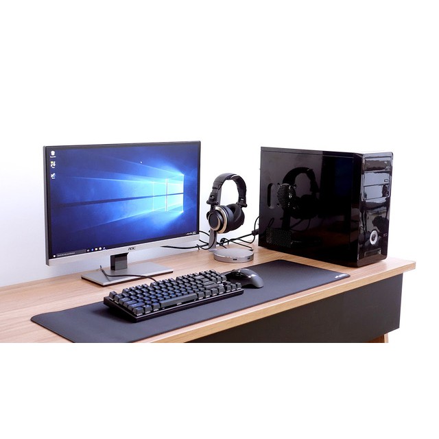 Bộ máy tính chơi game pubg-Fifa 4 (Intel core I7-7700 RAM 16GB, SSD 256GB HDD 2000GB VGA GTX 1050TI , LCD 27 Windows 10) | BigBuy360 - bigbuy360.vn