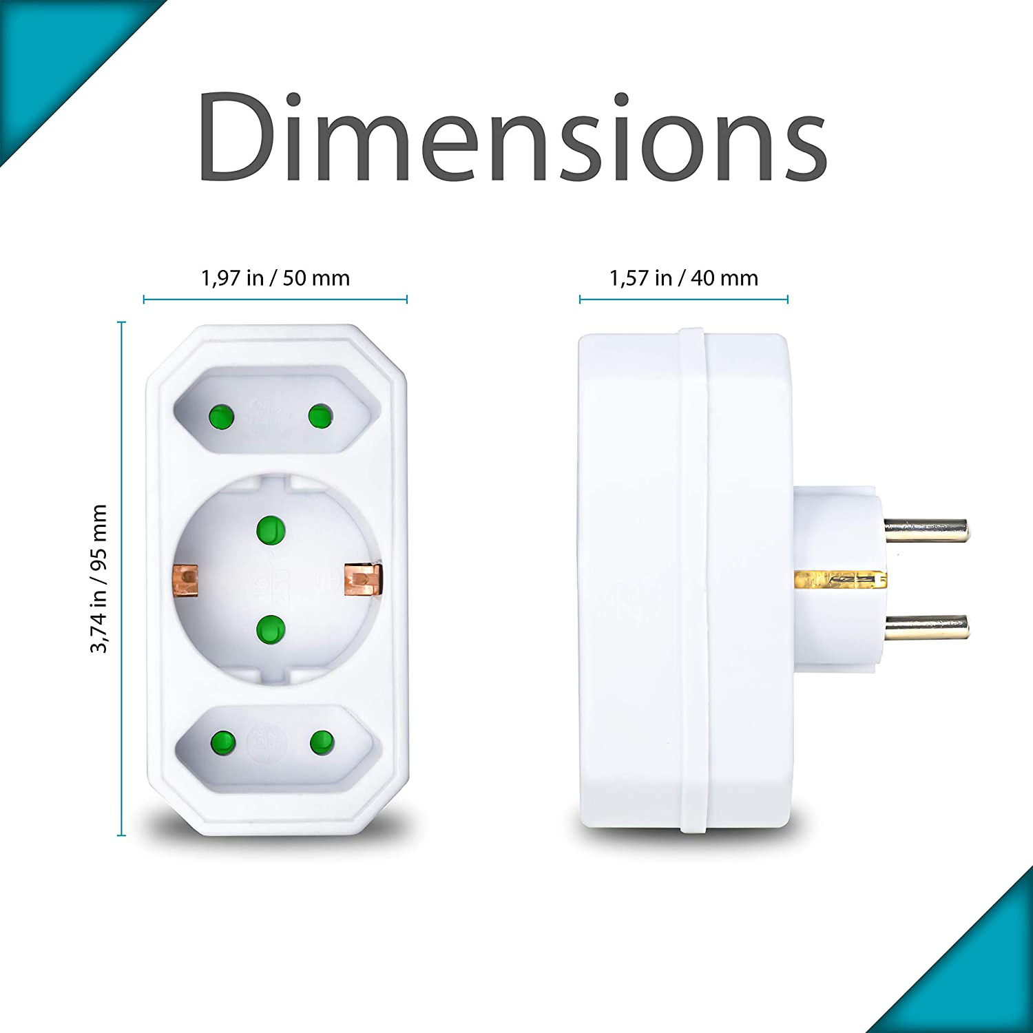Ổ Cắm Điện Không Dây 1 Ra 3 Cổng 16a 250v Chuyên Dụng