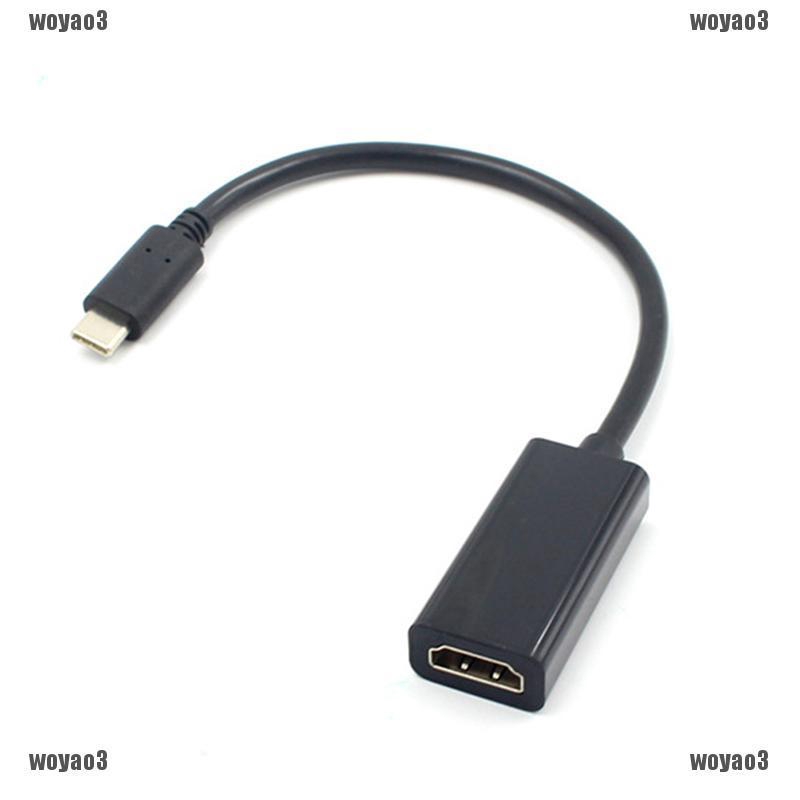 Black USB-C Type-C to HDMI HDTV Adapter Cable For Samsung S8 Note 8 Macbook☆