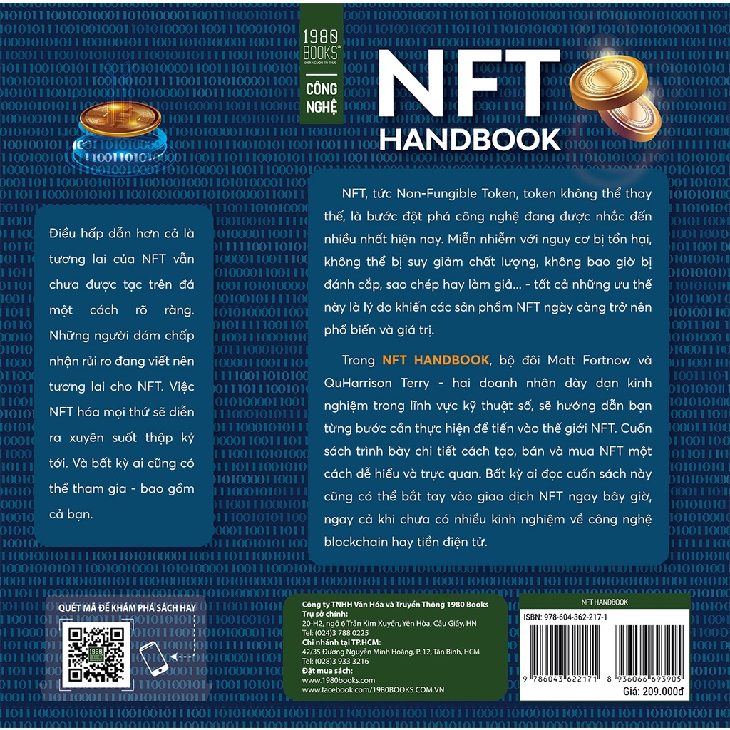 Sách - NFT Handbook - Phân Tích Ứng Dụng - Giải Mã Tiềm Năng - Giao Dịch Hiệu Quả (Matt Fortnow, QuHarrison Terry - 1980