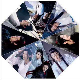 Ô dù Tiêu Chiến Vương Nhất Bác Trần Tình Lệnh Ma đạo tổ sư Lam Vong Cơ Ngụy Vô Tiện hai mặt tự bật