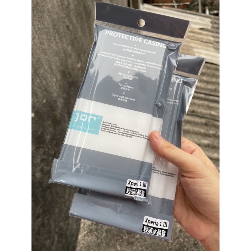 Ốp lưng dẻo Gor TPU Sony Xperia 1 iii ( Mark 3) Silicon trong suốt chính hãng