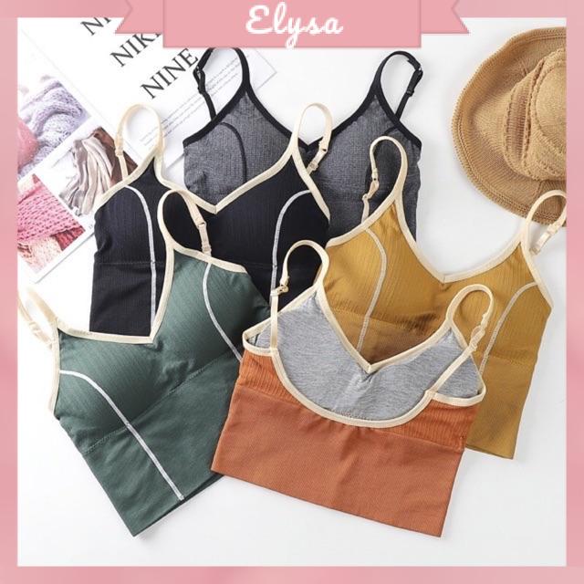 Áo Bra Thể Thao Coroptop Lưng U Chiết Eo Thun Gân Tăm Mềm Mịn (550)