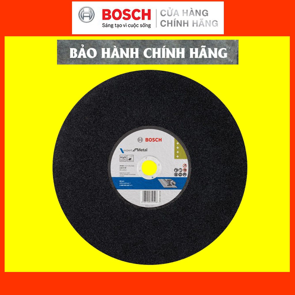 [CHÍNH HÃNG] Đá Cắt Sắt Bosch 355x3x25.4mm (2608602751), Giá Đại Lý Cấp 1, Bảo Hành Tại TTBH Toàn Quốc