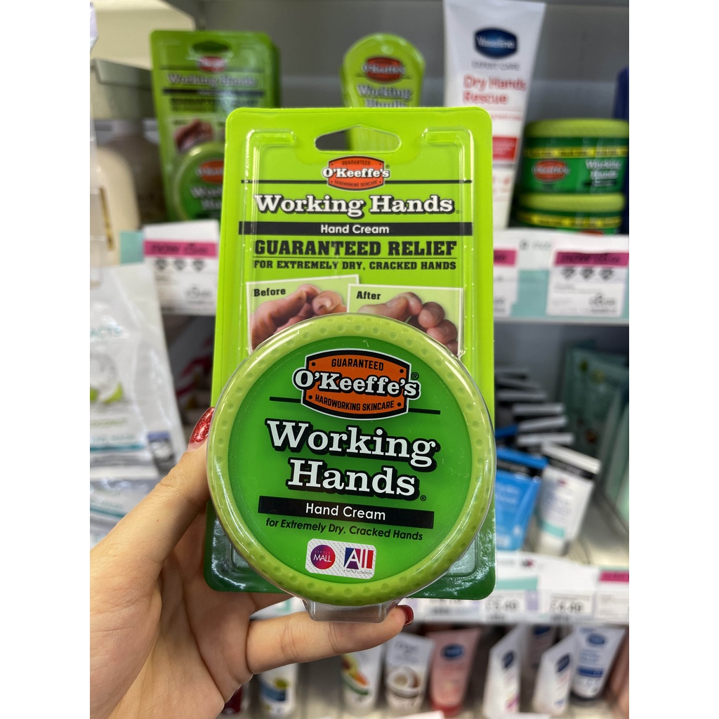 [TOP 1 SHOPEE] Kem phục hồi da tay chân nứt nẻ, khô ráp O'Keeffe’s Working Hands / Healthy Feet Cream (Bill Anh)