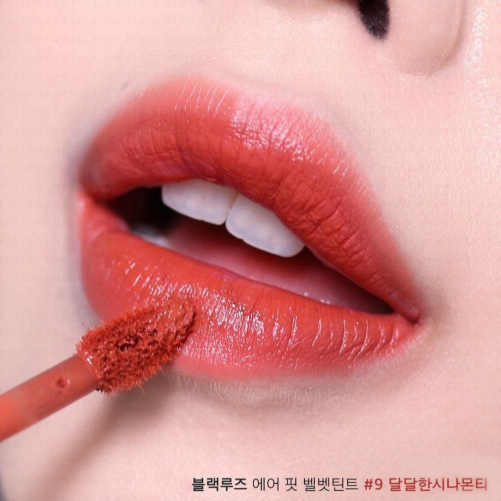 [Auth Hàn] Son Kem Lì Black Rouge A9 Màu Cam Đất Sweet Cinnamon Version 2 - Son Lì Dạng Kem Màu Cam Gạch Black Rouge A9 