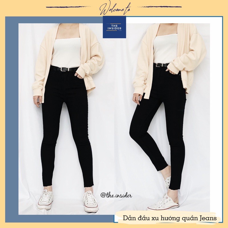 Quần nữ Quần Skinny Jeans Q1620ti co dãn cạp cao tôn dáng