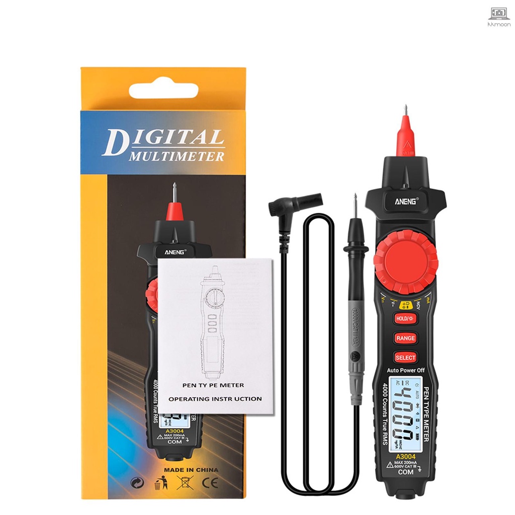 Đồng Hồ Vạn Năng Kỹ Thuật Số Dạng Bút A3004 Ac / Dc Kiểm Tra Đi-ốt Điện Dung Và Báo Động
