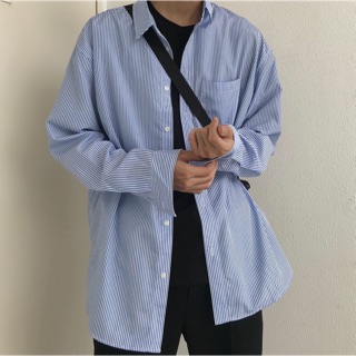 Áo sơ mi xanh (kẻ nhỏ)