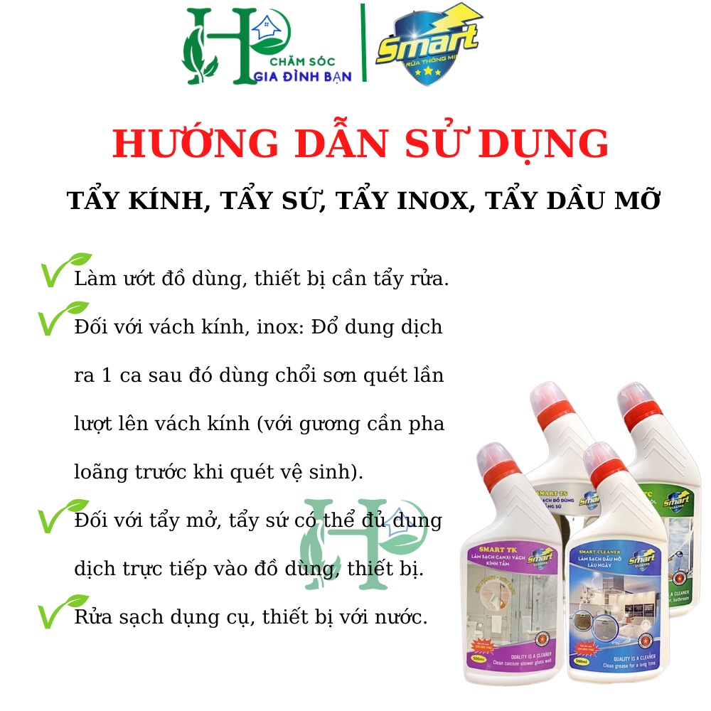 Tẩy dầu mỡ nhà bếp Smart làm sạch dầu mỡ tủ bếp, lò vi sóng, lò nướng