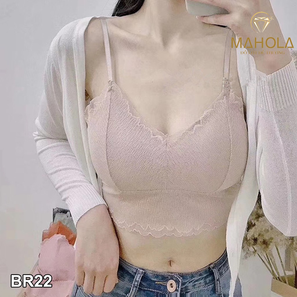 Áo bralette lưới phối ren iBasic_ Mahola _Bra22