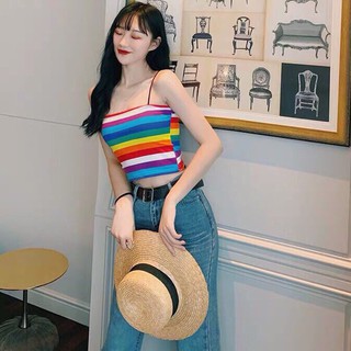 [ Hỗ trợ 10k đơn 20k ] Áo 2 dây 7 màu - cherrystore1996