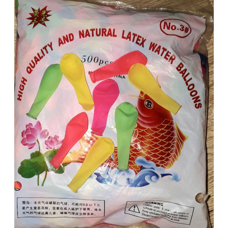 Sét 500 cái bóng nước mini số 3 nhiều màu