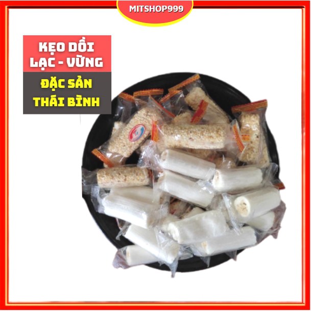 Kẹo Dồi - Kẹo Lạc - Vừng (Đậu Phộng - Mè) 🍭Đặc Sản Thái Bình 🍭 350gr - Giòn Thơm, Đậm Đà, Bao Đổi Trả, HSD 12 Tháng