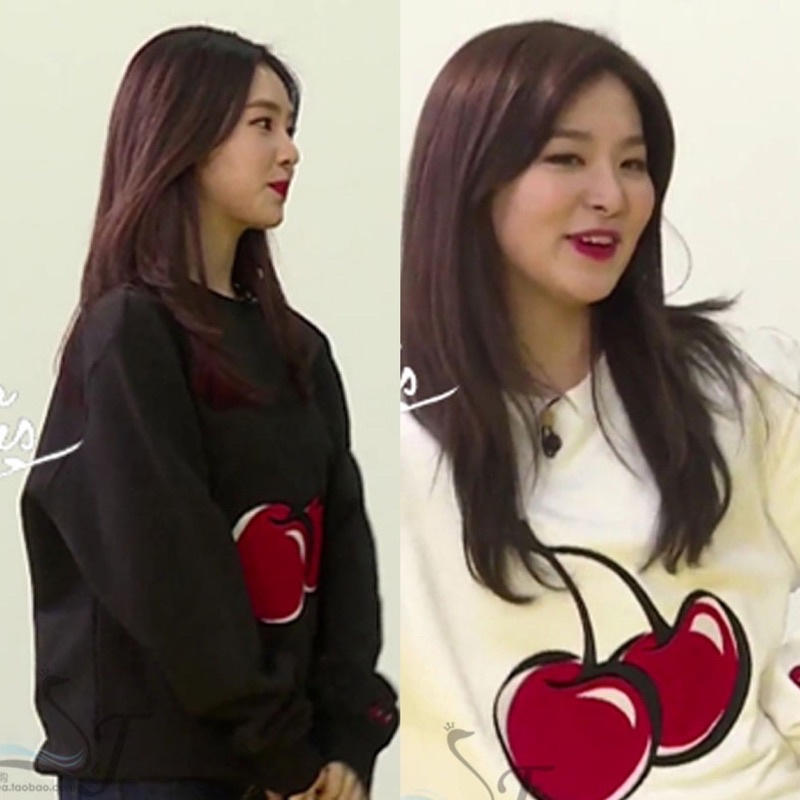 Áo sweater cherry KIRSH giống Wonyoung, Yujin , Irene & Seulgi , Hyuna