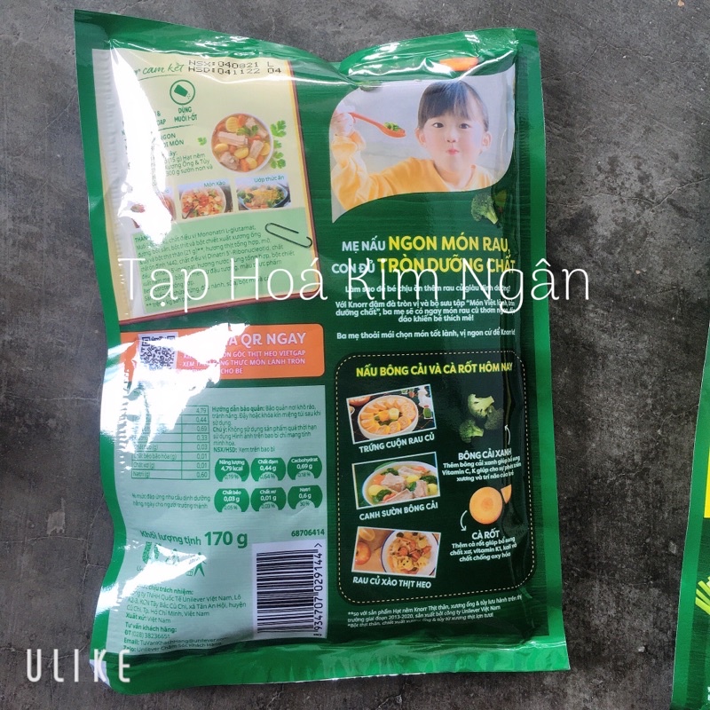 Hạt Nêm Knorr 170g Thịt Thăn Xương Ống Và Tuỷ Thơm Ngon [THKN77]