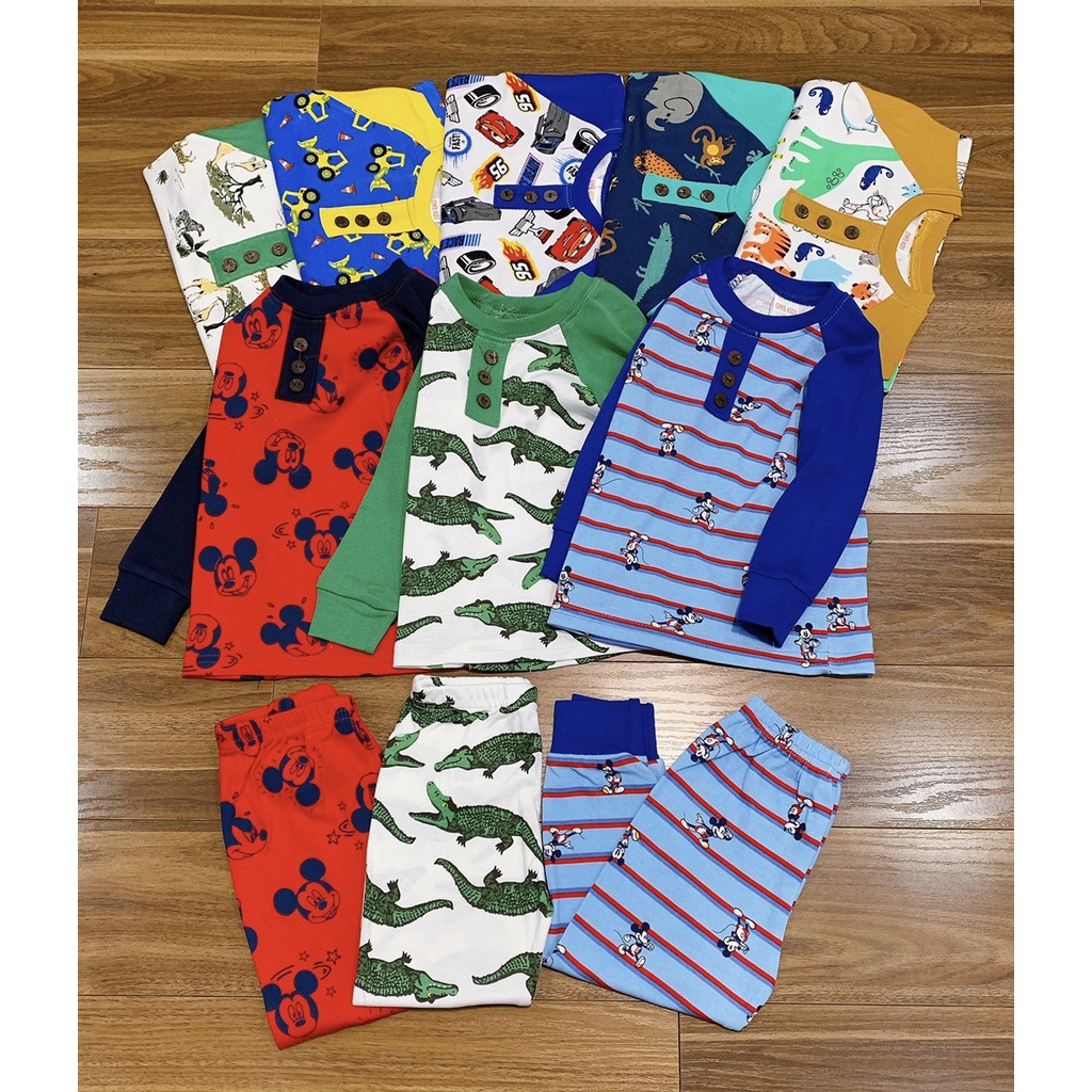 ✔️XẢ SIZE 10-14kg✔️ Bộ thu đông dài tay cotton bozip phối túi bé trai hàng GYM KIDs