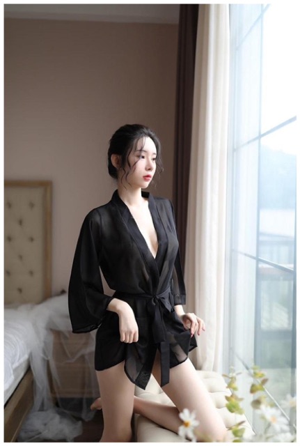 Q Q5114 áo ngủ voan sexy - đồ ngủ gợi cảm kèm chip | BigBuy360 - bigbuy360.vn