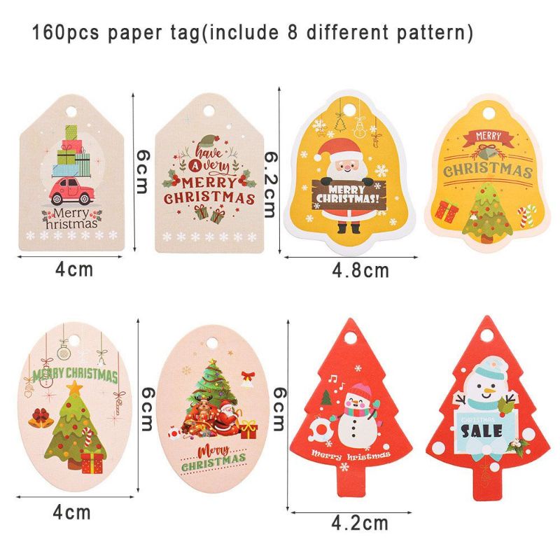 Thiệp Noel treo hộp quà/ treo cây thông