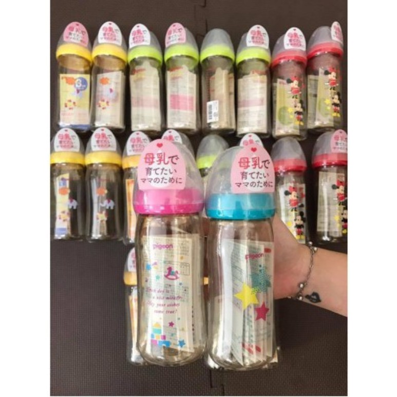 💖💖ĐỦ SIZE💖💖 Bình Sữa Pigeon Nội Địa Nhật 160ml/240ml