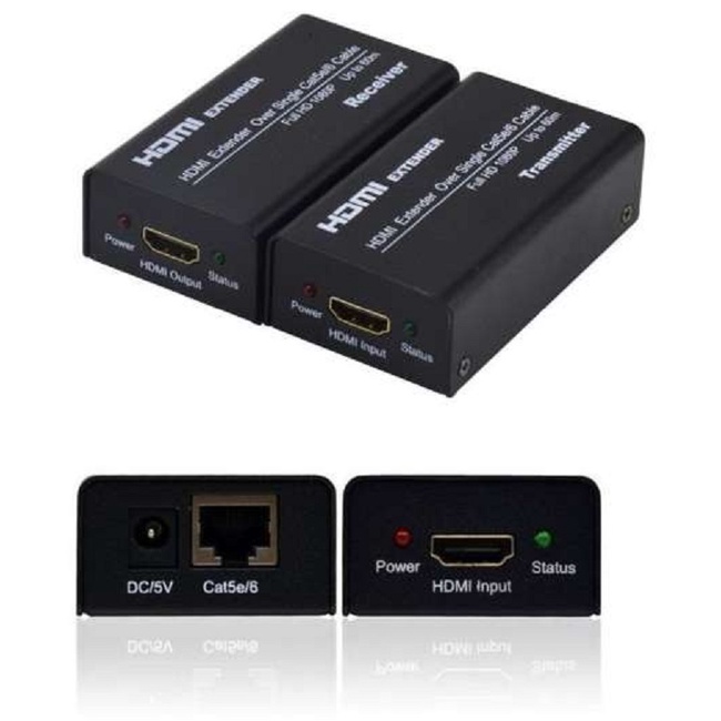 BỘ KHUẾCH ĐẠI CÁP HDMI 60M QUA CÁP MẠNG LAN FJGEAR (FJ - HEA60 )