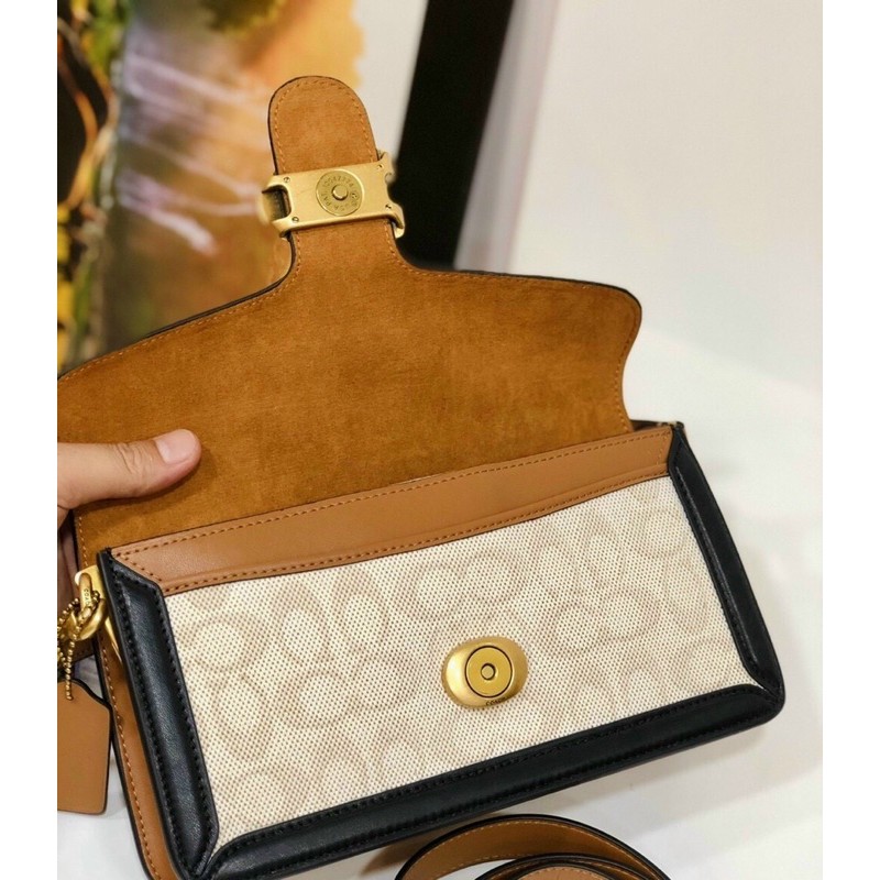 🛑 SẴN ❗️TÚI COACH TABBY DA HOẠ TIẾT CHỮ C NỔI 89148