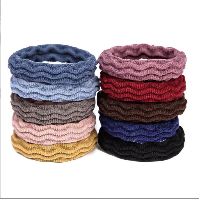 Hộp 20 dây chun buộc tóc sợi to đàn hồi tốt BAG U HOPCHUNTO20