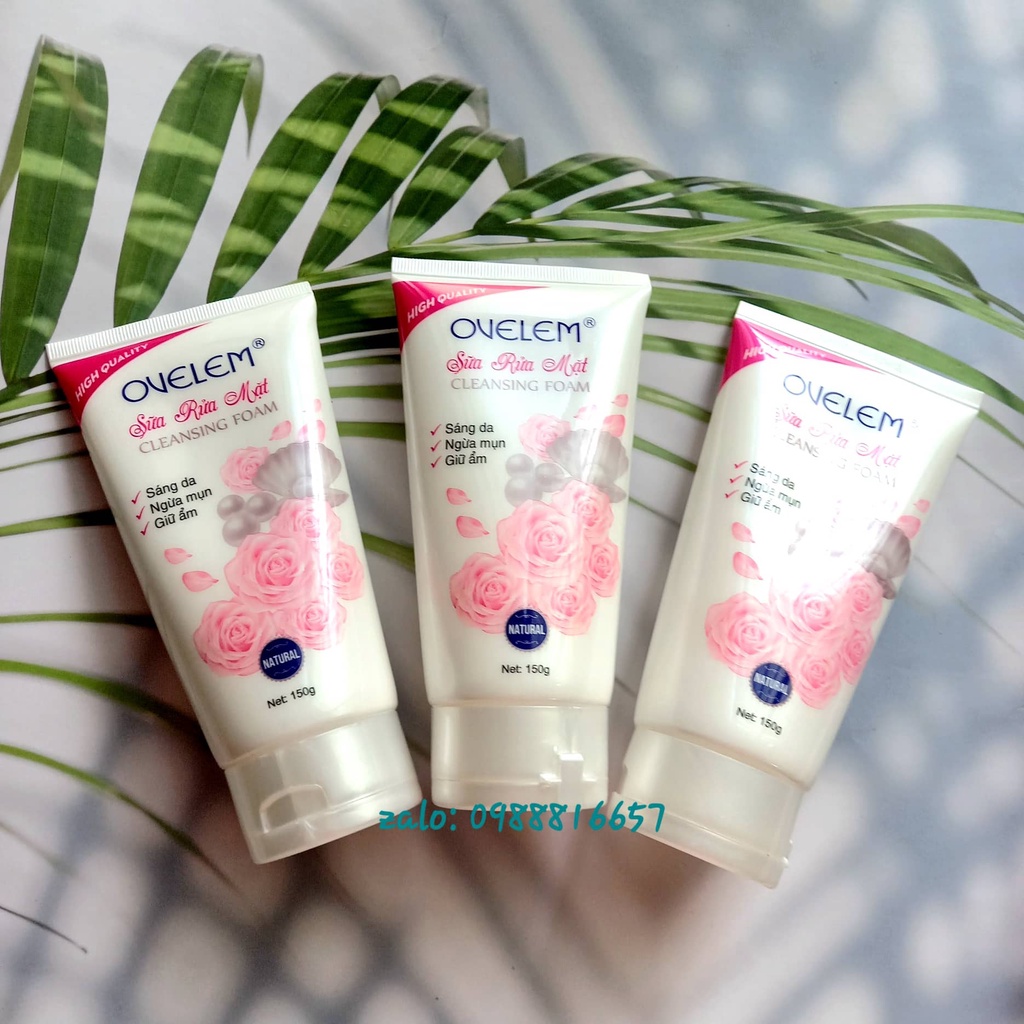 Sữa rửa mặt sáng da, ngừa mụn Ovelem 150ml