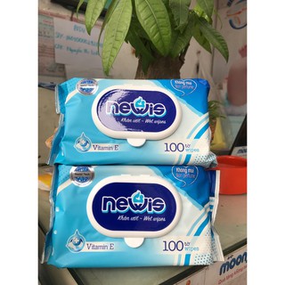 Khăn ướt Newis cao cấp không mùi loại 100 tờ