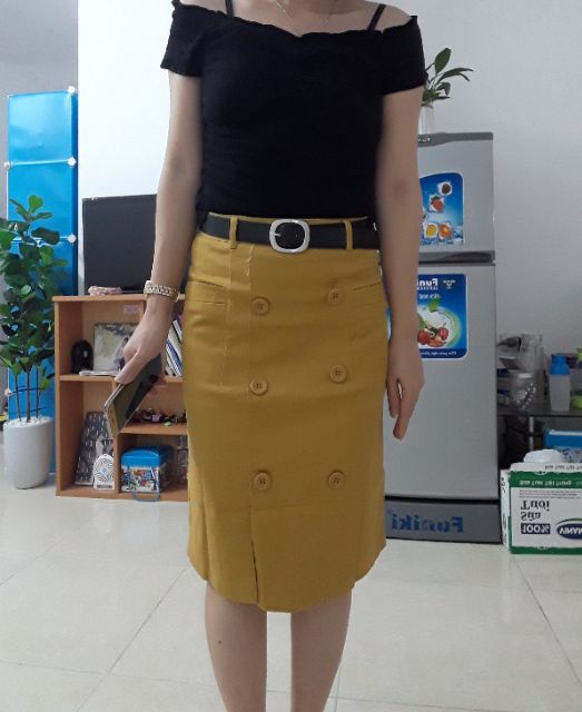 Chân váy kaki