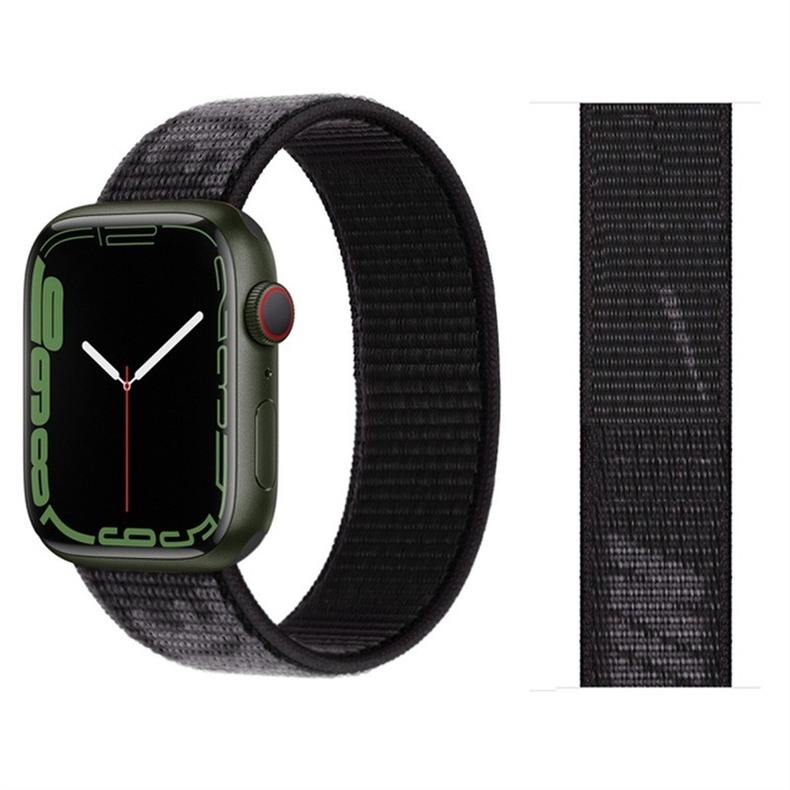 Dây đeo Nylon thay thế thoáng khí cho đồng hồ thông minh apple watch Series 7 6 5 SE 4 3 iwatch 45mm 41mm 38MM 42MM 40MM 44MM