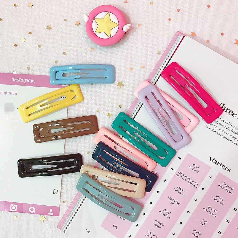 Kẹp Tóc Bb Màu Sắc Ngọt Ngào Phong Cách Hàn Quốc