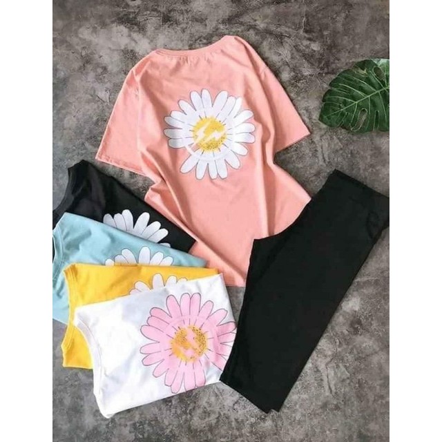 [Giá Tận Xưởng] Đồ Bộ Nữ Quần Lửng Trơn Áo In Hoa Siêu Dễ Thương Mẫu Bán Chạy - HOT Hè 2020 | BigBuy360 - bigbuy360.vn