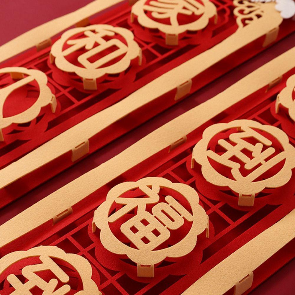 Phụ Kiện Trang Trí Năm Mới Phong Cách Trung Hoa 3D Độc Đáo
