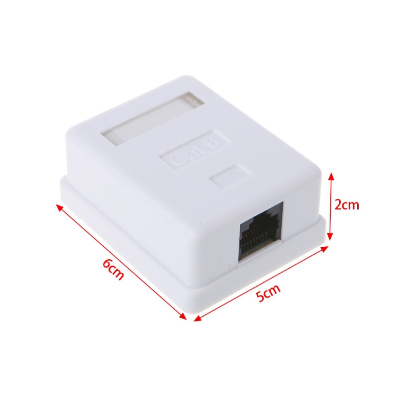 Hộp để bàn CAT6 RJ45 8P8C UTP 1 cổng