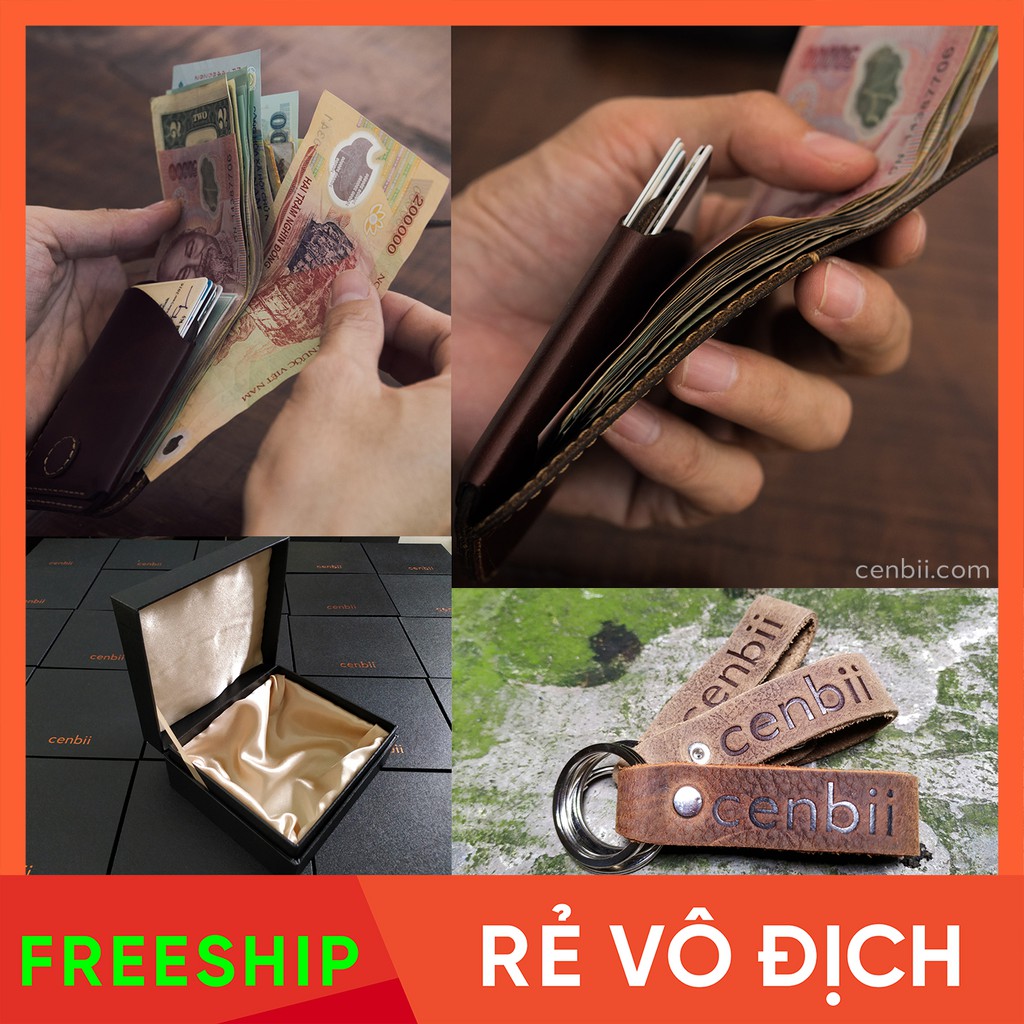 Ví bóp mini, bóp cầm tay, màu đỏ mận
