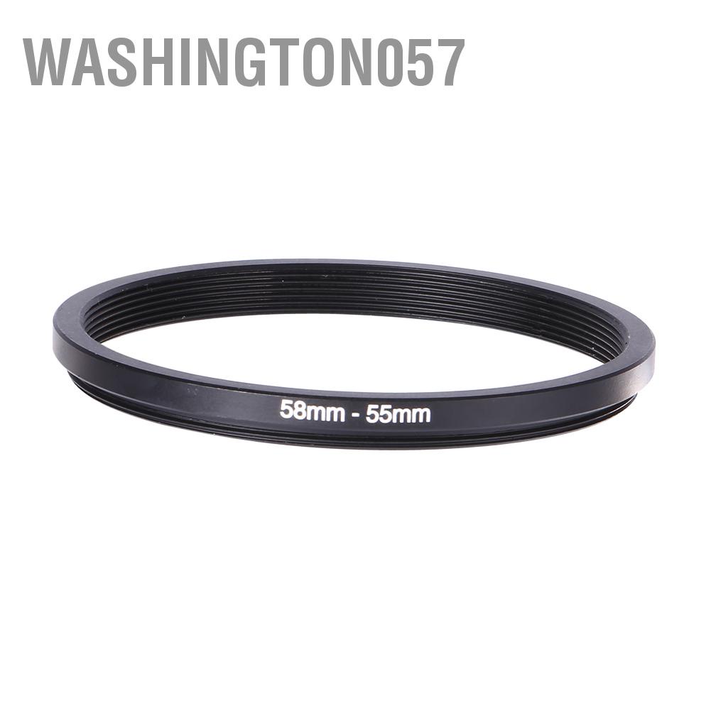Vòng kim loại điều hợp thu nhỏ gắn bộ lọc ống kính máy ảnh ren 58mm-55mm 58-55
