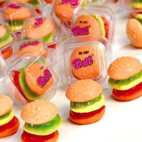 Kẹo dẻo Burger và Hotdog Trolli Mini 170g (2 loại)