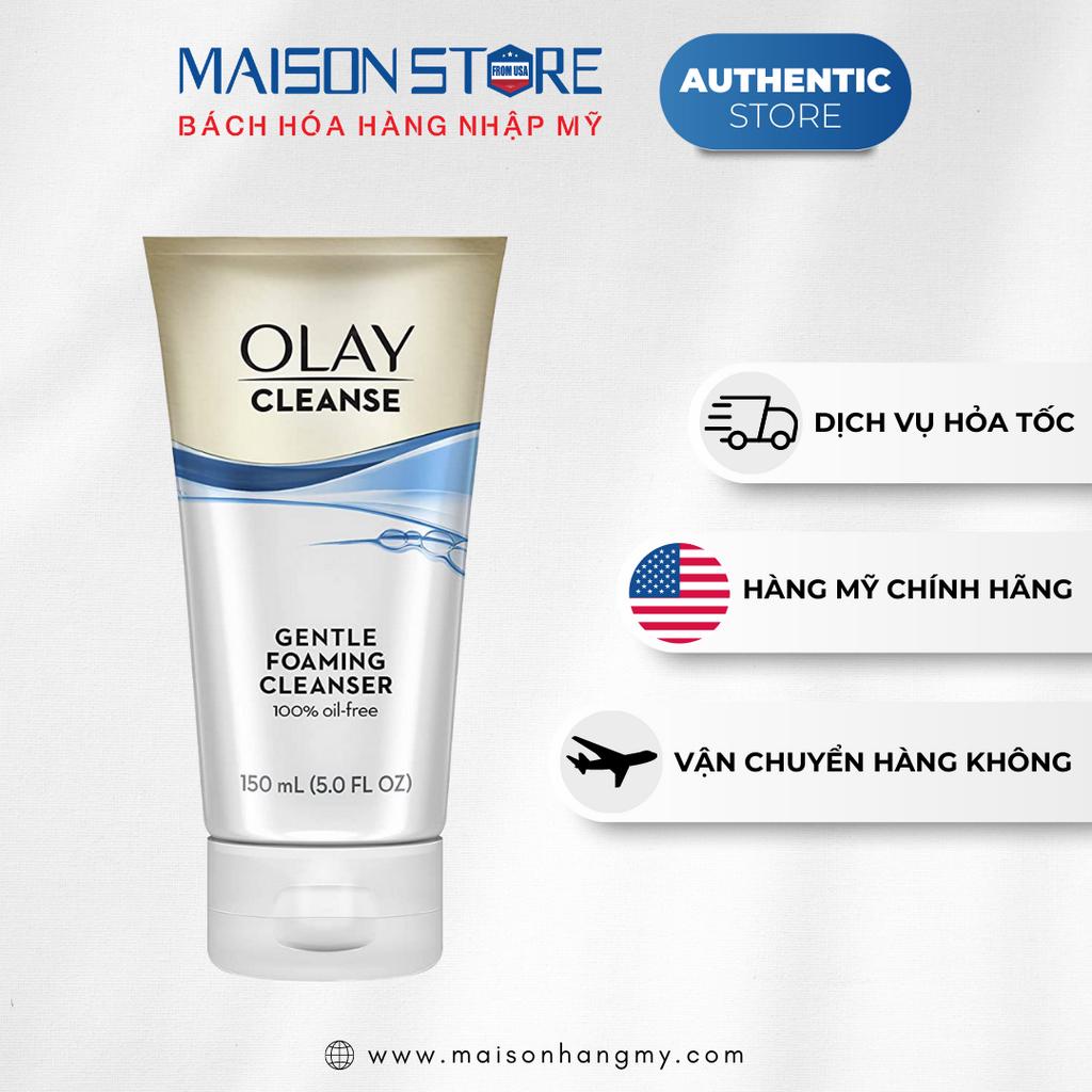 SỮA RỬA MẶT KIỀM DẦU TẠO BỌT OLAY CLEANSE GENTLE FOAMING  - Hàng Nhập USA Chính Hãng