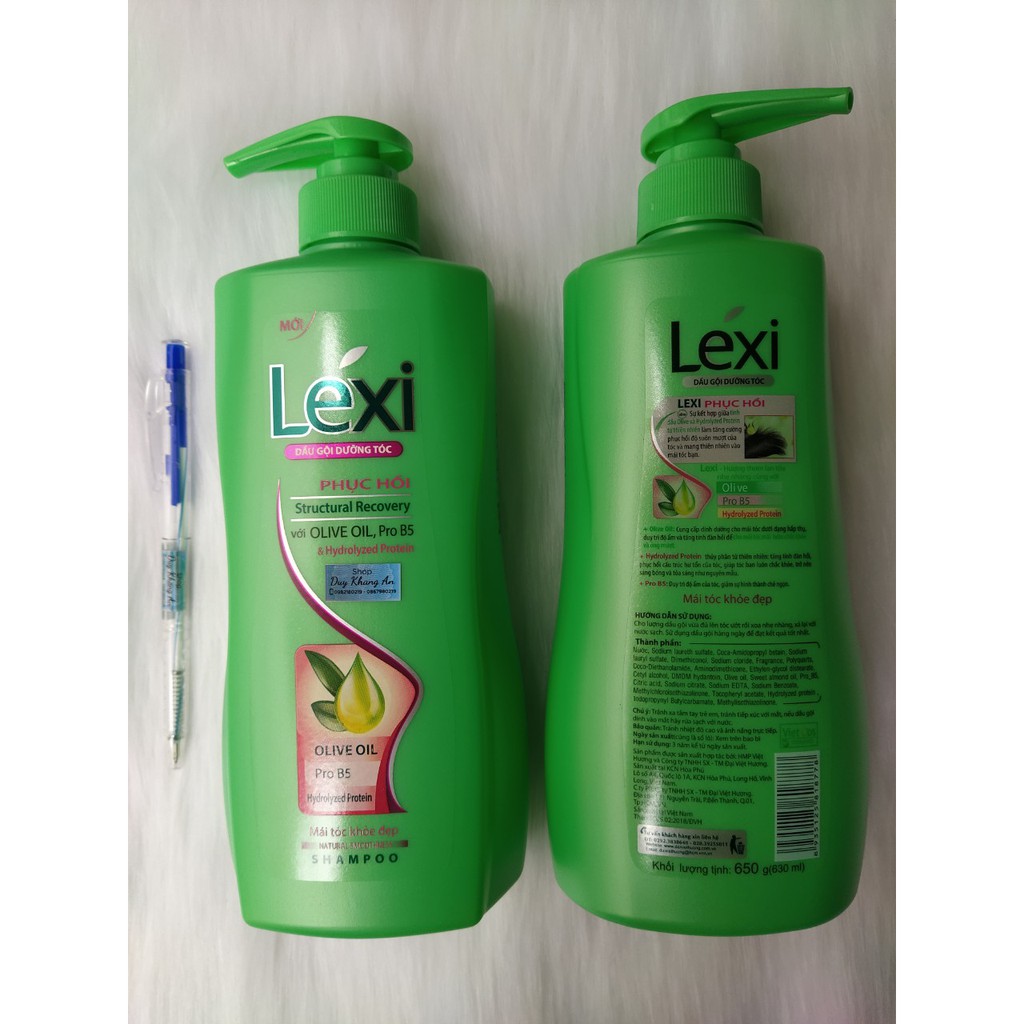 Dầu gội mượt tóc Lexi chai vòi 630ml